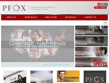 Tablet Screenshot of pfox.org
